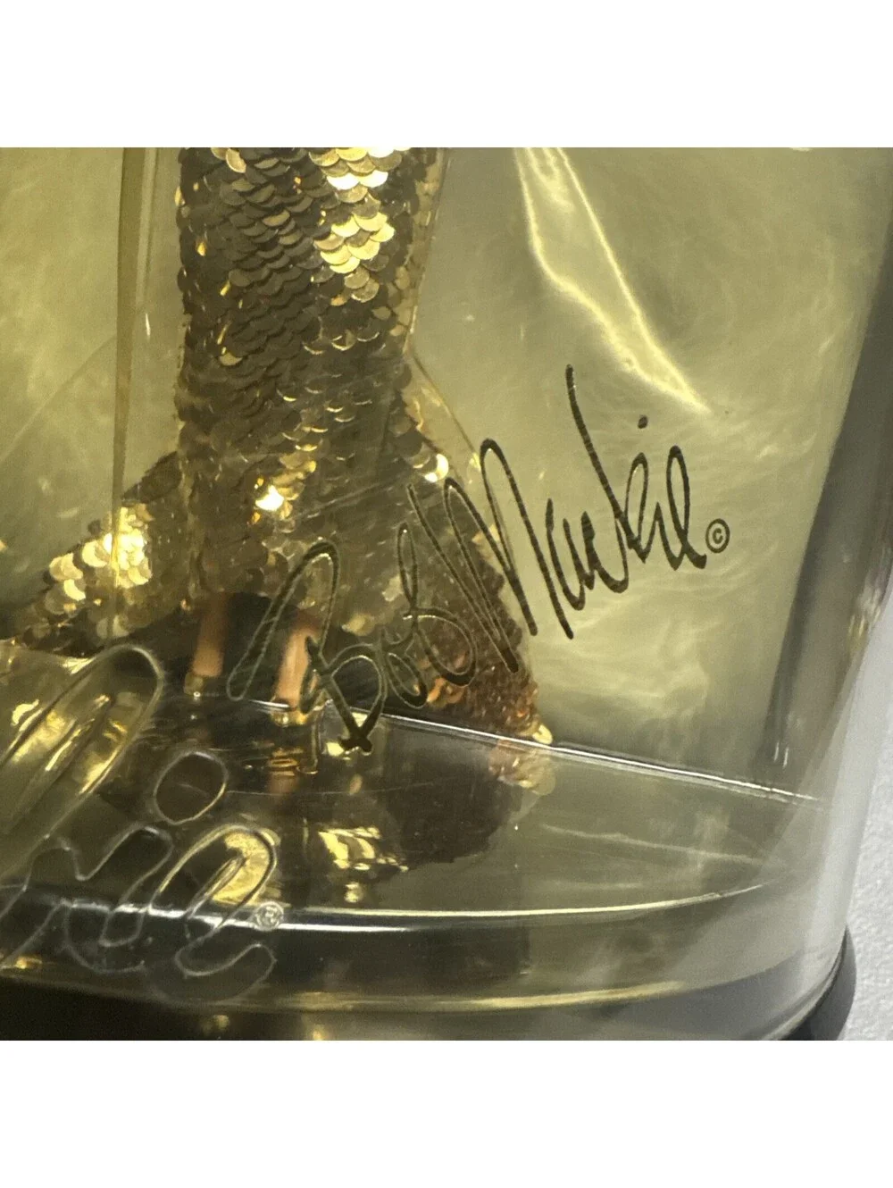 Bob Mackie Gold Barbie 1990 Limited Edition in Display Case Not Mint